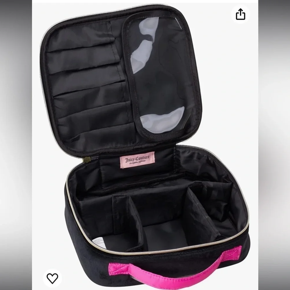 NWT Juicy Couture Makeup Cosmetic Case Bag